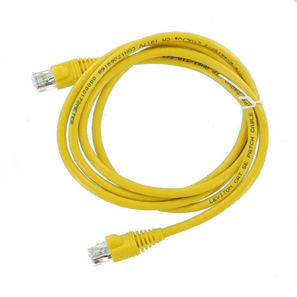 Leviton GigaMax 5 ft. Cat 5e Patch Cord Yellow 5G460-5Y