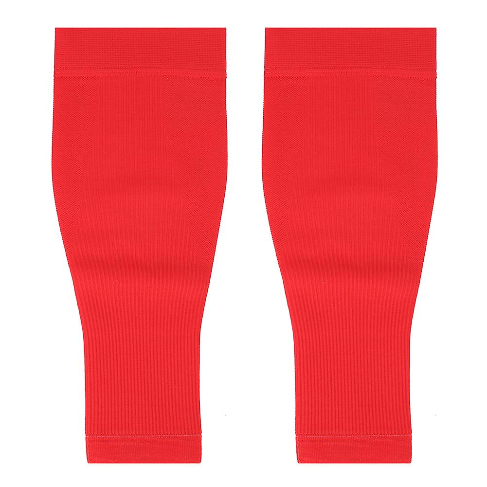 1pair Mumian Sport Training Compression Support Shin Pads Calf Sleeves Protective Gear Reds