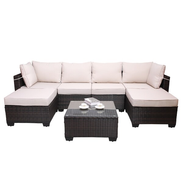 7piece Outdoor Garden Patio Sofa Set