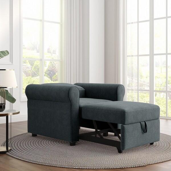 3 in 1 Sofa Bed Chair， Convertible Sleeper Chair Bed，Adjust Backrest Into a Sofa，Lounger Chair，Single Bed