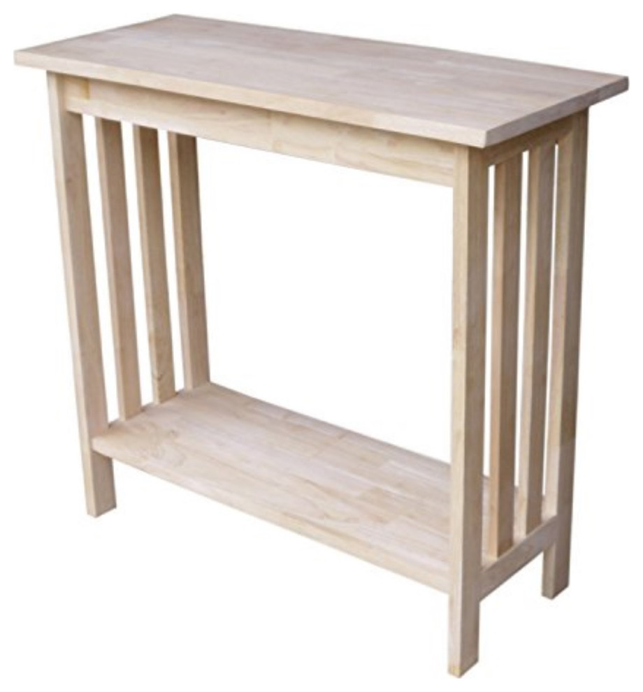 International Concepts Mission Entry Table  Unfinished   Craftsman   Console Tables   by Global Discount Store LLC  Houzz