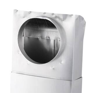 Dundas Jafine 28 in. to 45 in. Adjustable Space Saver Aluminum Dryer Vent Duct with Straight Outlet UD48S