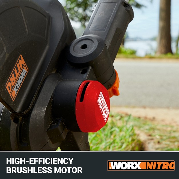 Worx Nitro Wg173 20v Brushless 13 Cordless String Trimmer battery amp Charger Included