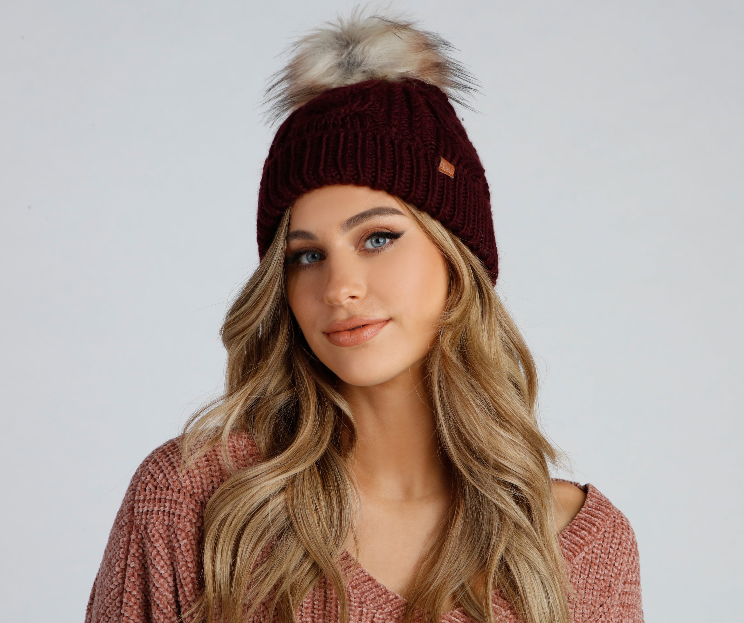 Bring The Chill Cable Knit Beanie