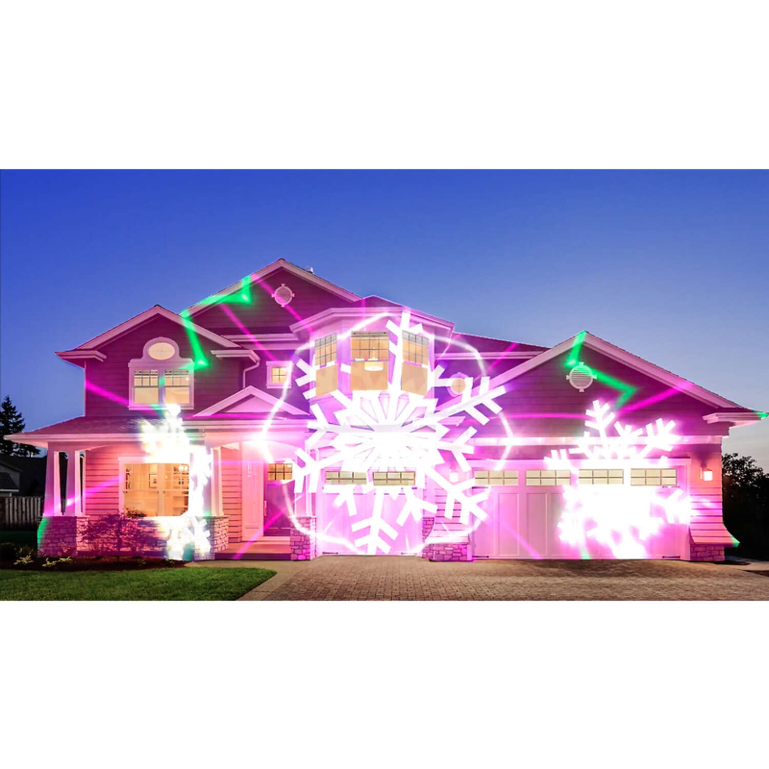 Night Stars LED White 1 ct Christmas Light Projector