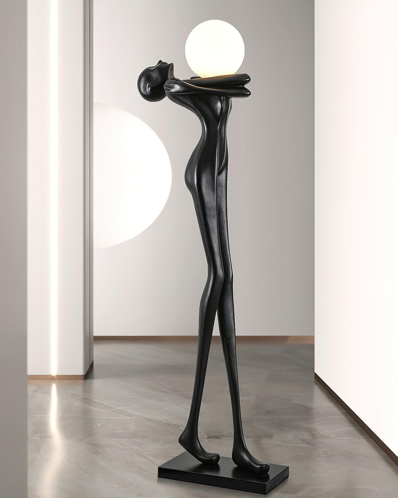 Embrace Ball Sculpture Floor Lamp