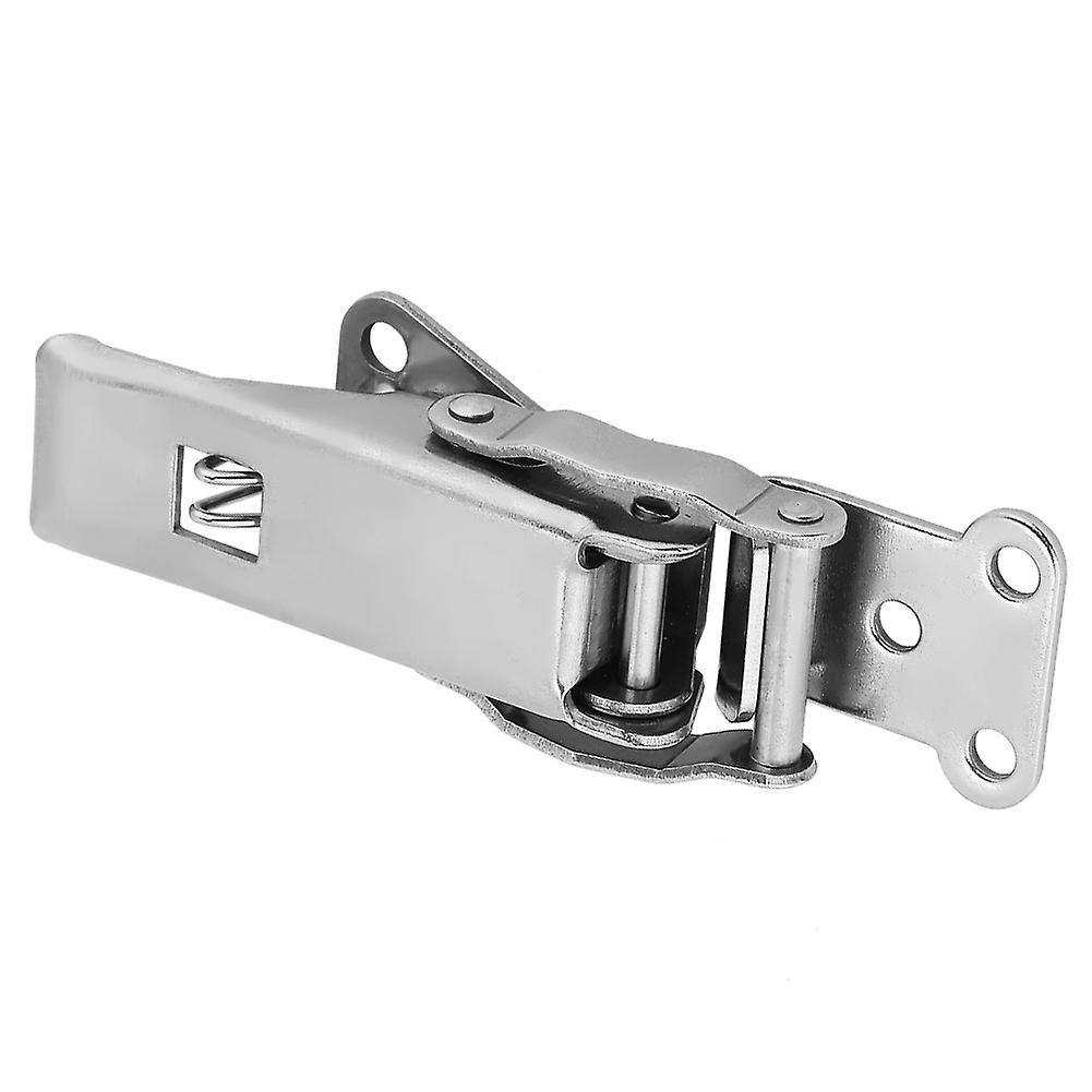 Stainless Steel Hardware Cabinet Case Spring Loaded Latch Catch Toggle Hasp