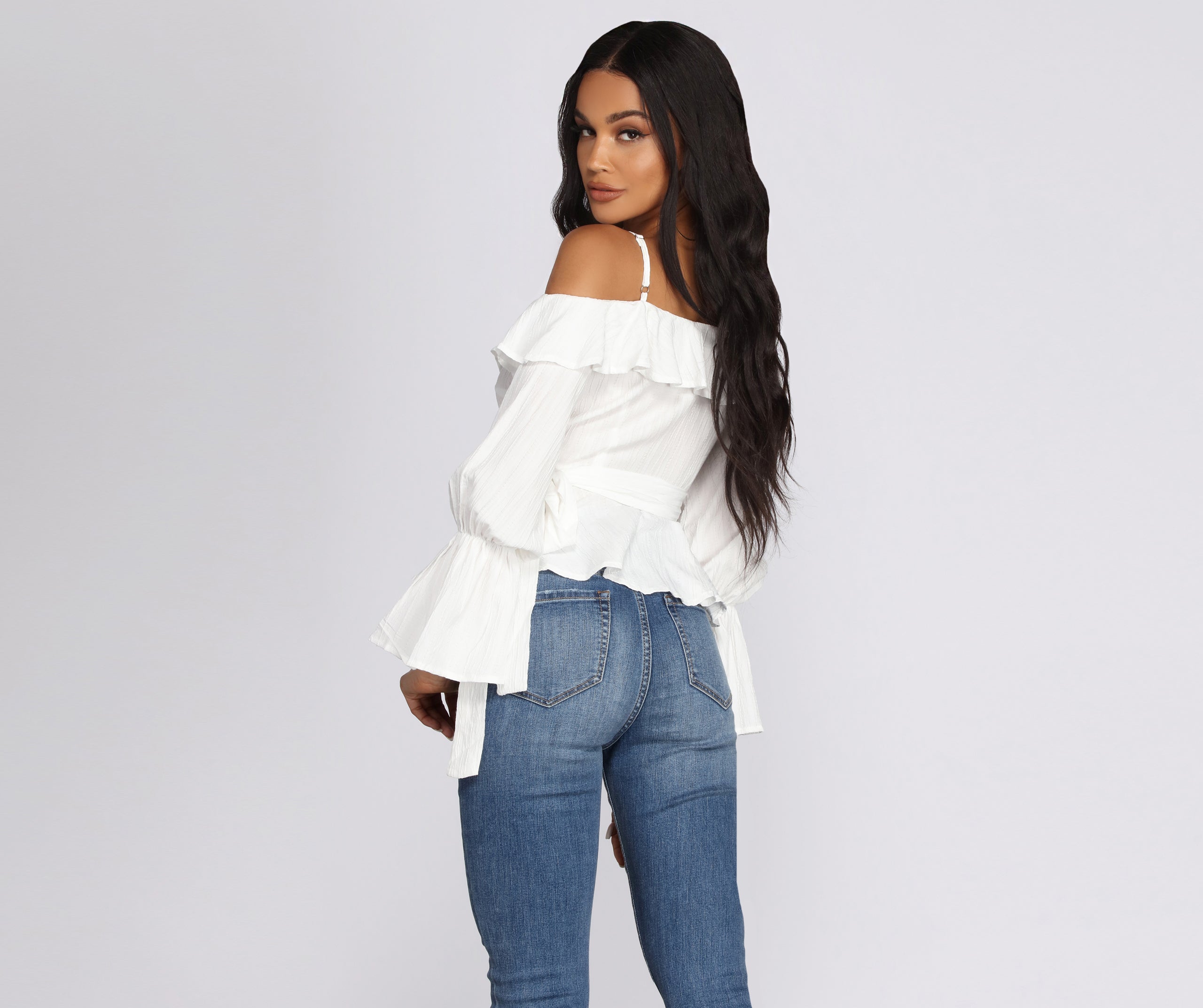 Madame Bell Sleeve Blouse