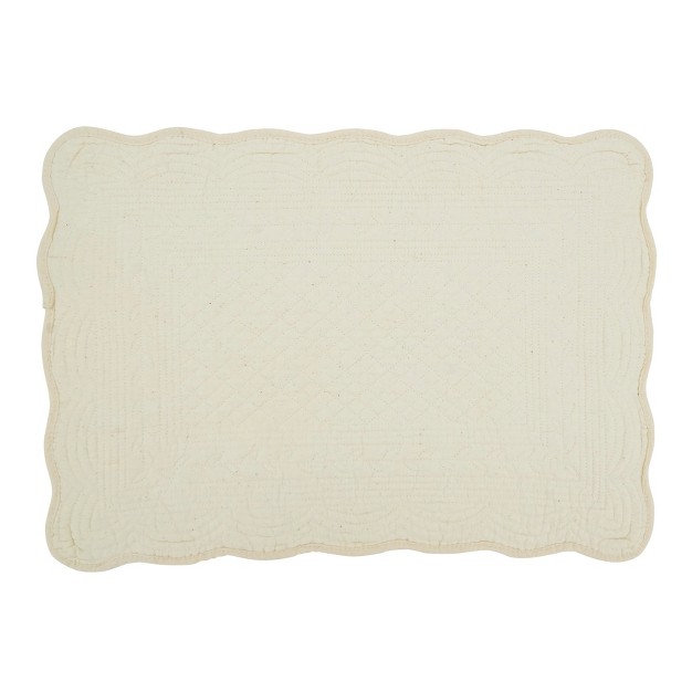 Saro Lifestyle Classic Quilted Placemat set Of 4