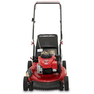 Troy-Bilt 21 in. 140 cc Briggs and Stratton Gas Walk Behind Push Mower with Rear Bag and Mulching Kit and Side Discharge Included TB120B