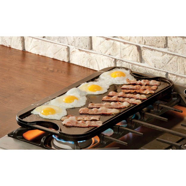 Cast Iron Reversible Grill griddle Gray