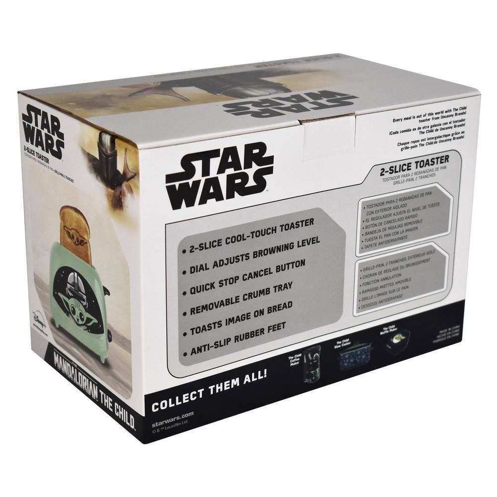 Uncanny Brands Star Wars Empire Collection 2-Slice Mandalorian 'The Child' Toaster TSTE-EM-SRW-TC1