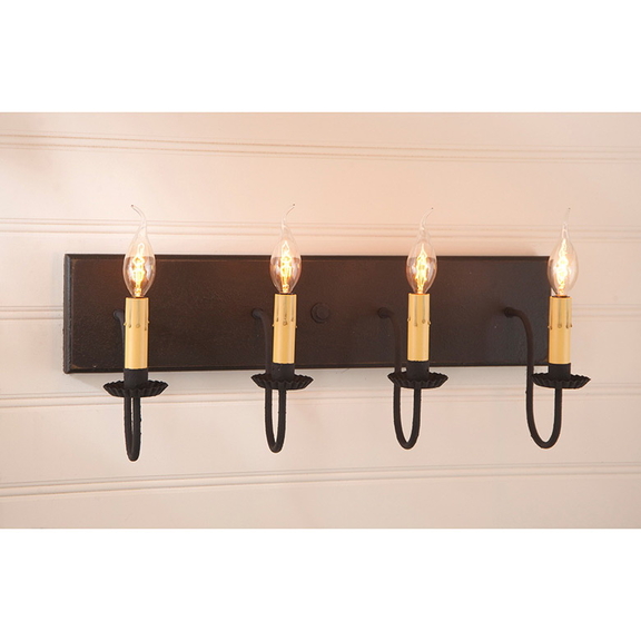 Irvin's Tinware 9185TBOR 4 Light Vanity Light in B...