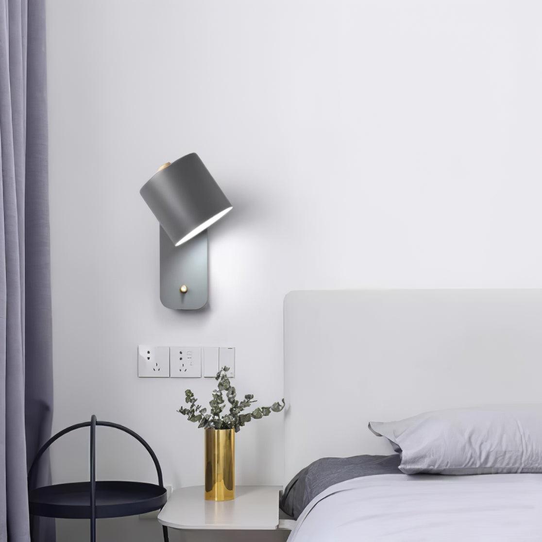 Rotatable Cylinder Plug-in Wall Lamp