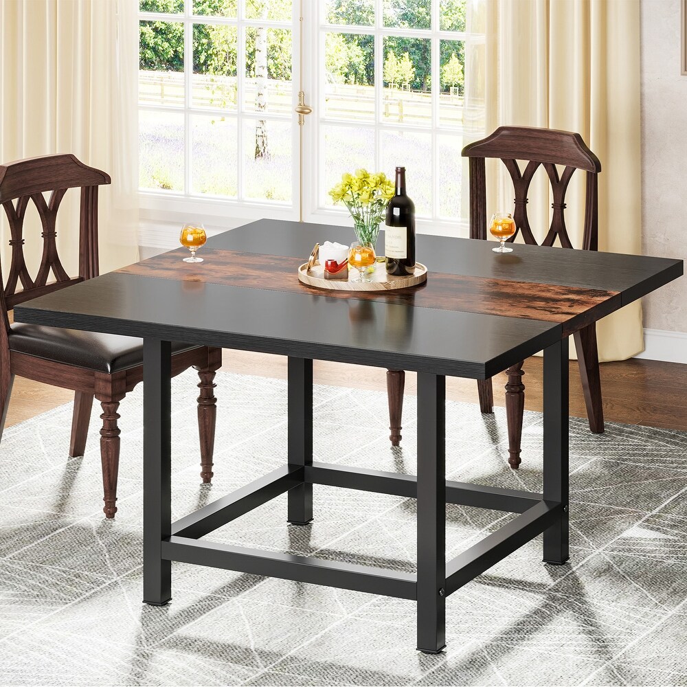 Farmhouse Square Dinning Table for 4  Rustic 39\