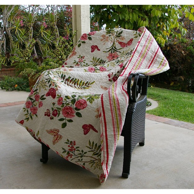 Butterflies Throw Blanket Greenland Home Fashions