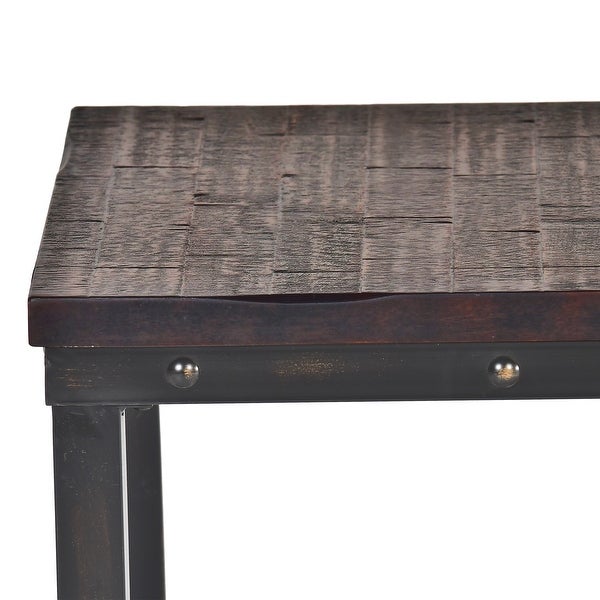 Austin Industrial-style Wood End Table by Greyson Living