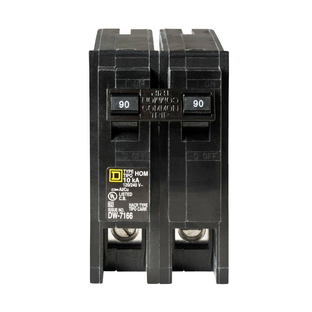 Square D Homeline 90 Amp 2-Pole Circuit Breaker HOM290CP