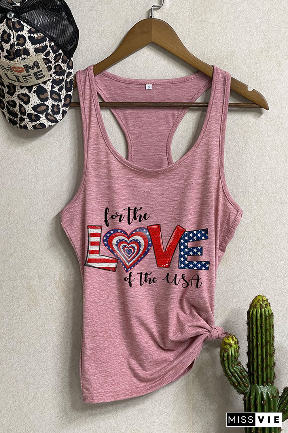 For the love of the Usa Tank Top