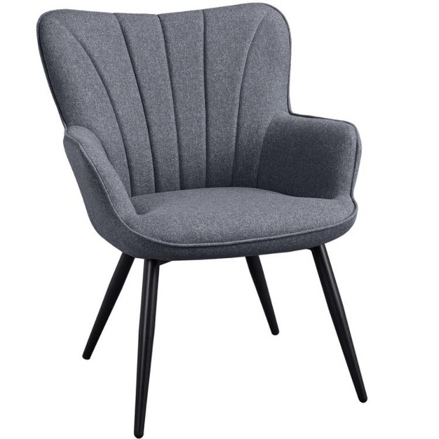 Yaheetech Fabric Upholstered Accent Chair Armchair For Living Room