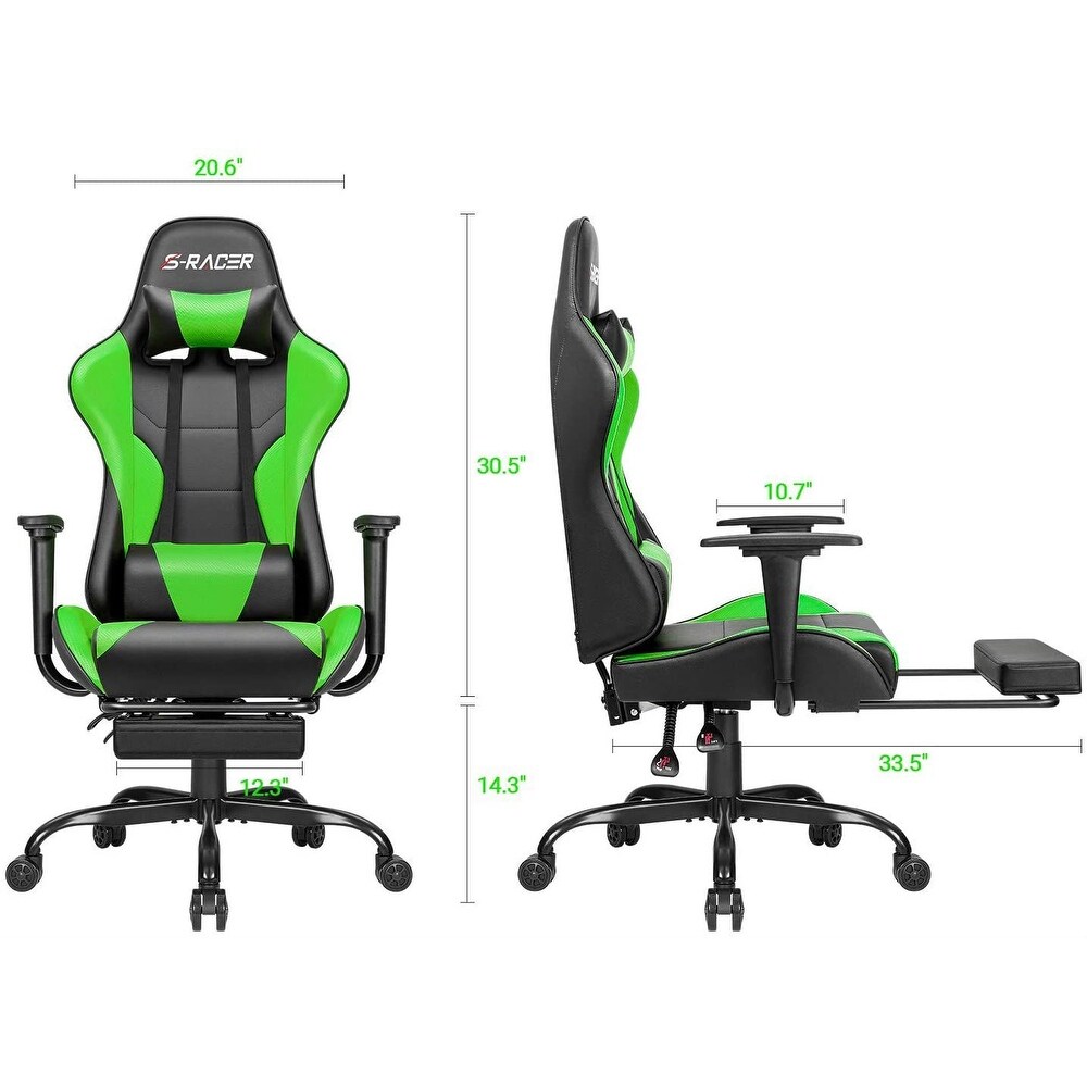 Gaming Chair with Footrest   Ergonomic Desk Chair