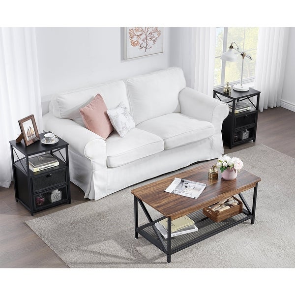 Taomika Contemporary Coffee Table and End Table Set( 2PCS/3PCS)