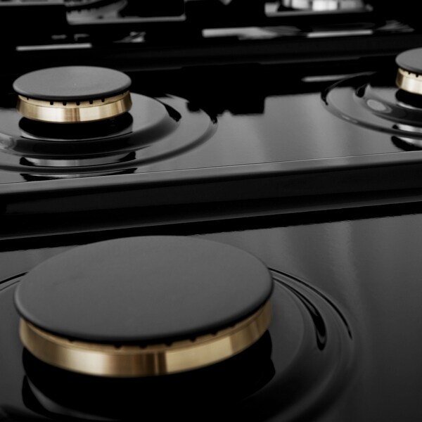 ZLINE Porcelain Gas Stovetop in Fingerprint Resistant Stainless Steel with Gas Burners