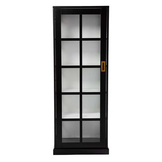 Osmisla Tall Curio Cabinet Black white Aiden Lane