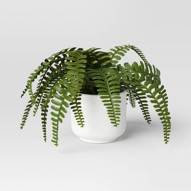 Artificial Fern Plant Light Green