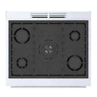 Bosch 800 Series 30 in. 3.7 cu. ft. Industrial Style Gas Range with 5-Burners in Stainless Steel HGS8055UC