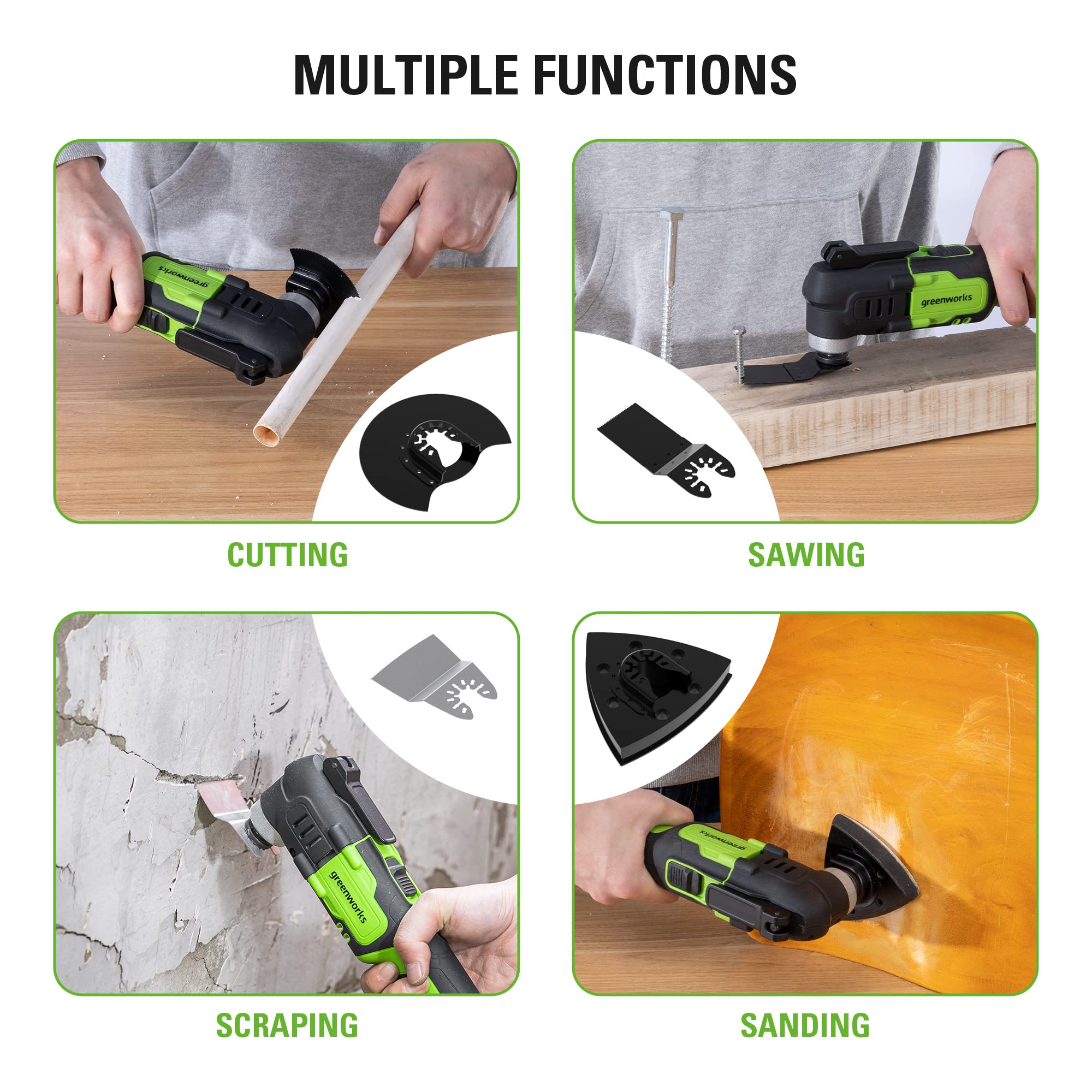 24V Cordless Battery Multi-Tool (Tool Only)