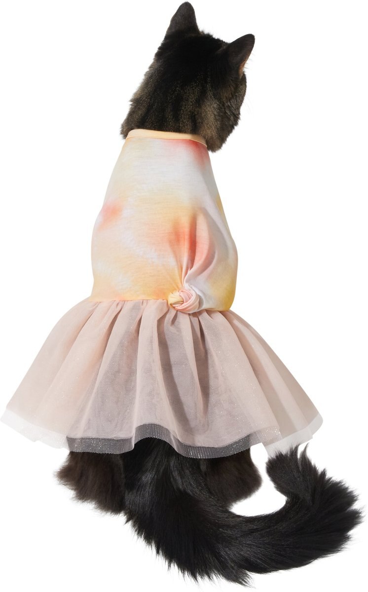 Frisco Tie Dye Pink Tutu Dog and Cat Dress