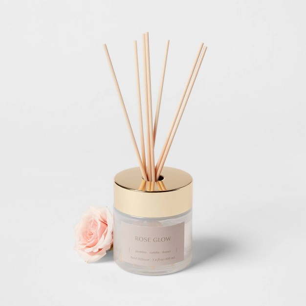 100ml Fiber Reed Diffuser Rose Glow