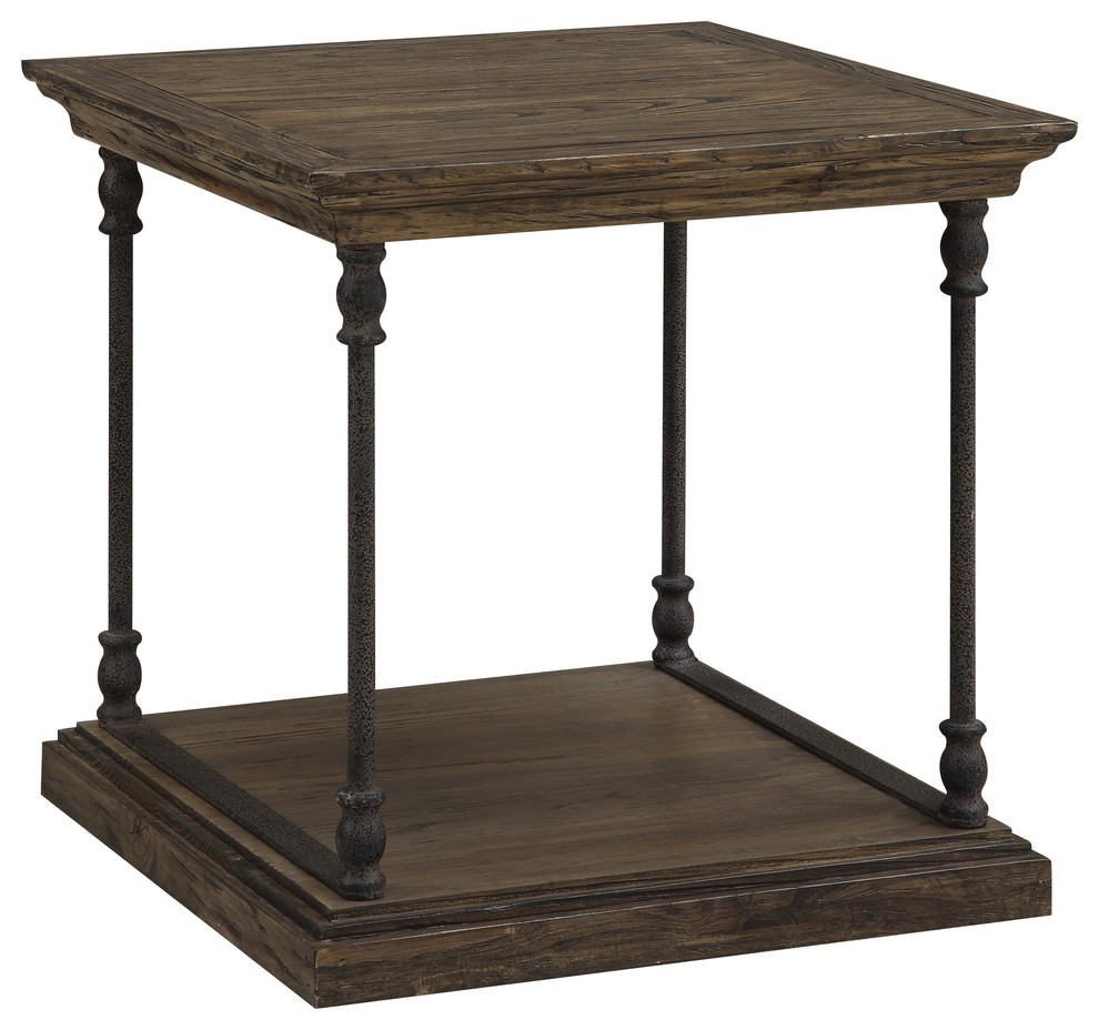 End Table  Hylas Medium Brown   Traditional   Side Tables And End Tables   by HedgeApple  Houzz