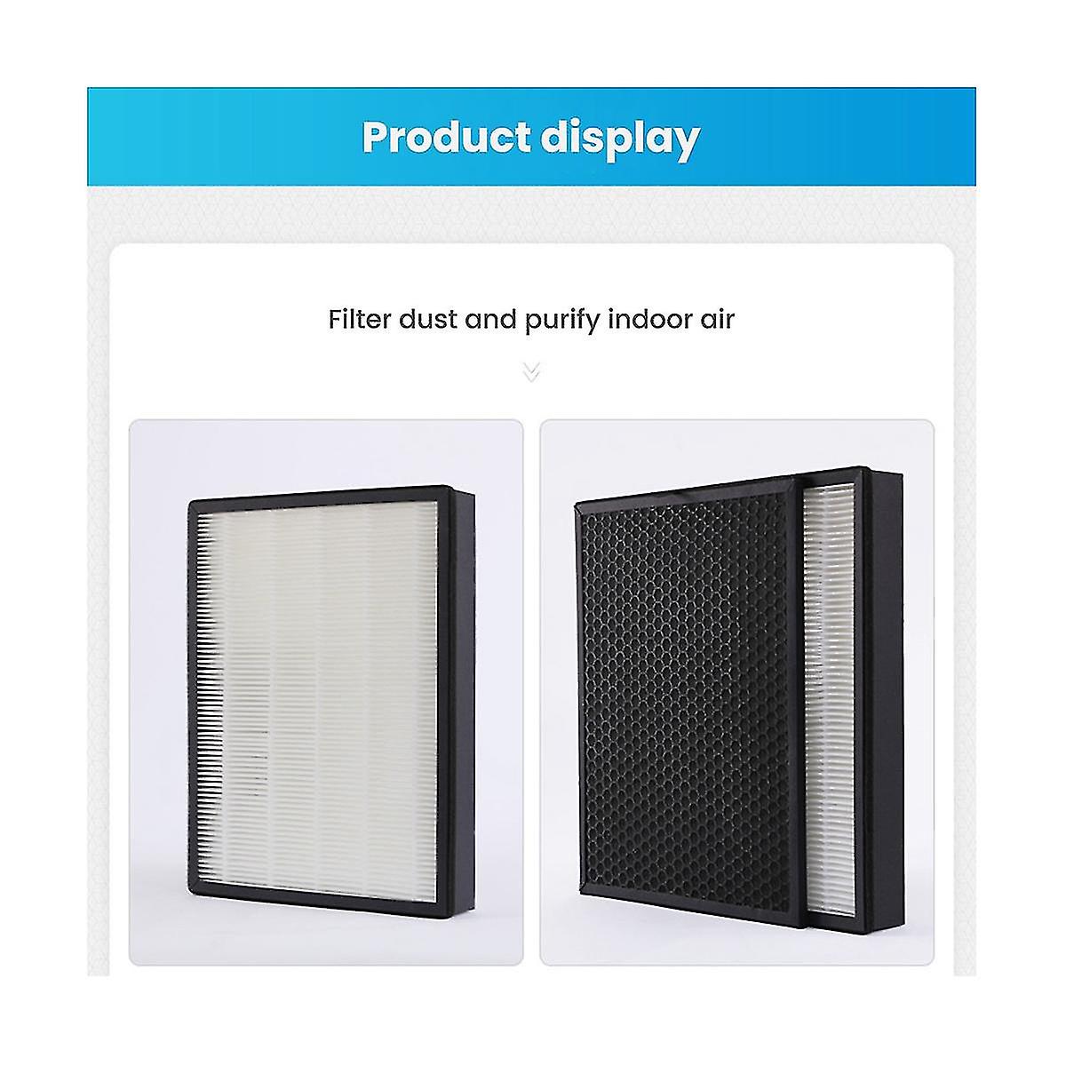 2 Sets Fy3432 Fy3433 Model Filter Replacement Hepa Activated Carbon Filter For Air Purifier Ac3252