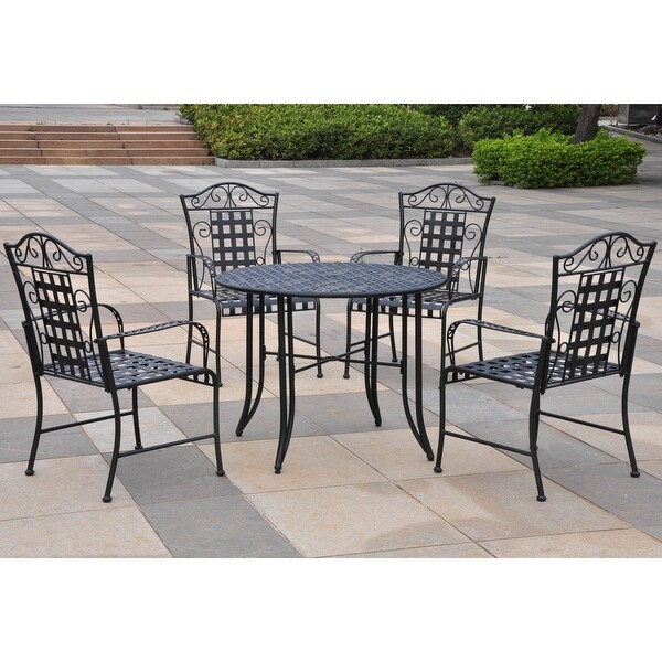 Mandalay 5Piece Iron Patio Dining Set