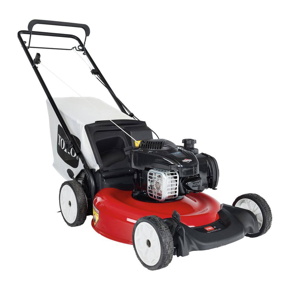 Toro Recycler 21 in. Briggs and Stratton Low Wheel RWD Gas Walk Behind Self Propelled Lawn Mower with Bagger 21352