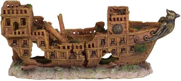 Underwater Treasures Medieval Battleship Fish Ornament