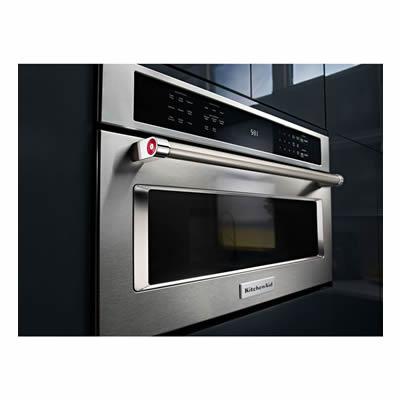 KitchenAid 27-inch, 1.4 cu. ft. Built-In Microwave Oven with Convection KMBP107ESS