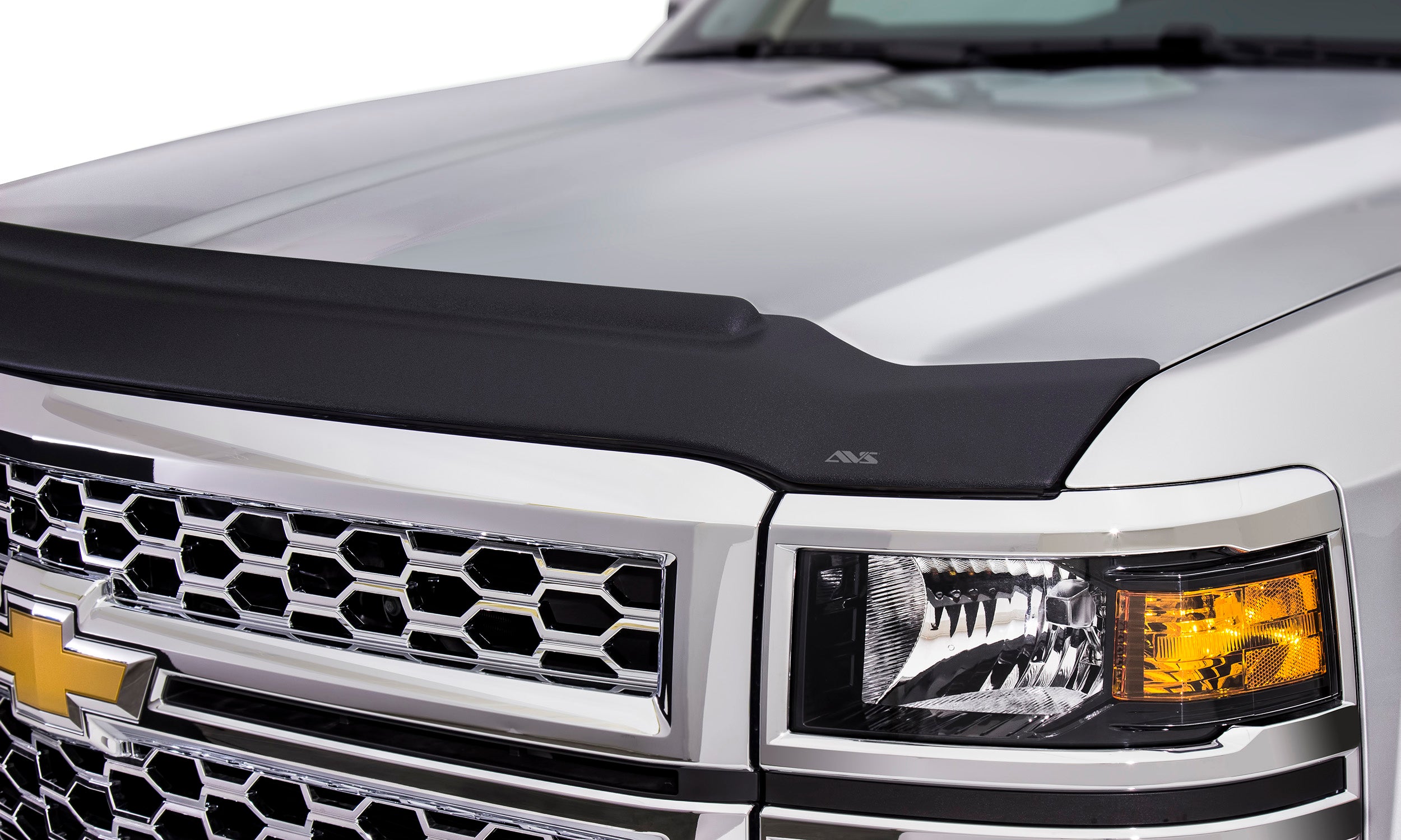 Auto Ventshade AVS 436087 Aeroskin II Textured Black Flush Mount Hood Protector for 2015-2019 Chevrolet Silverado 2500HD， 3500HD