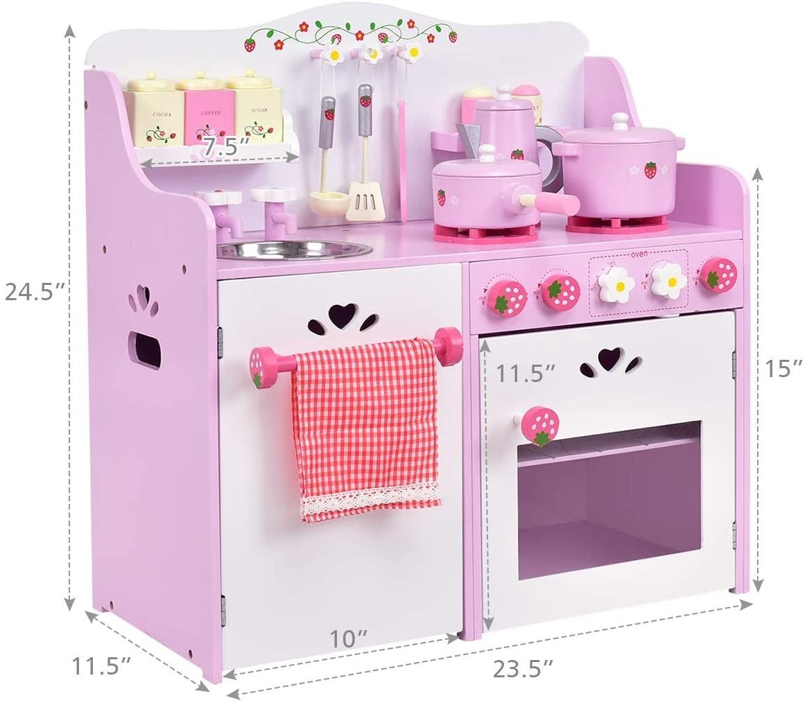 Costzon Kids Kitchen Playset,Toddler Gift Toy (24.4