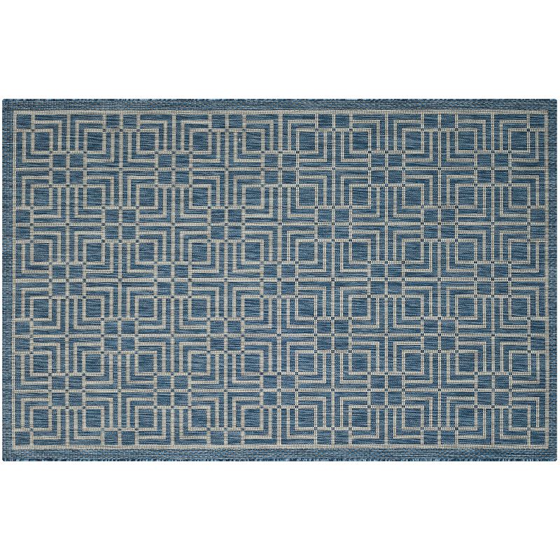 Safavieh Courtyard Labyrinth Lattice Indoor Outdoor Rug