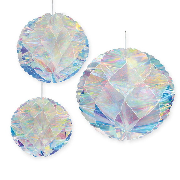 Beistle 53418 Iridescent Honeycomb Balls  1 8   1 ...