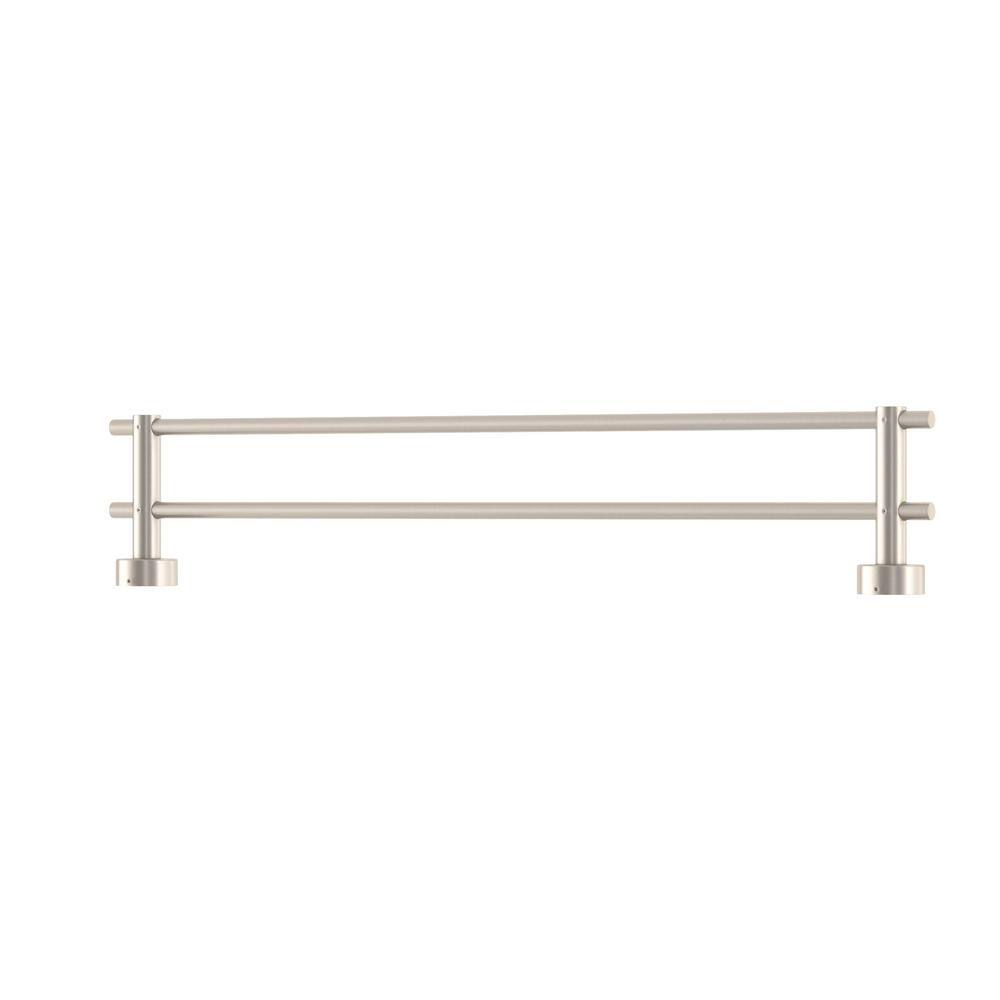 Glacier Bay Innburg 24 in. Double Towel Bar in Brushed Nickel BD611200BN