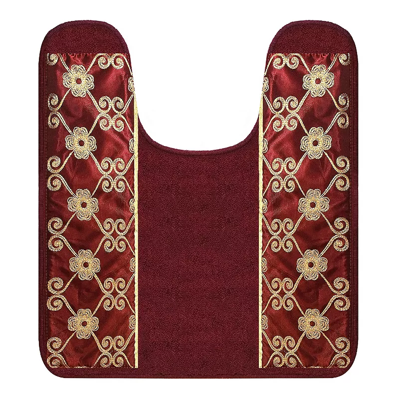 Popular Bath Elegant Rose Contour Rug