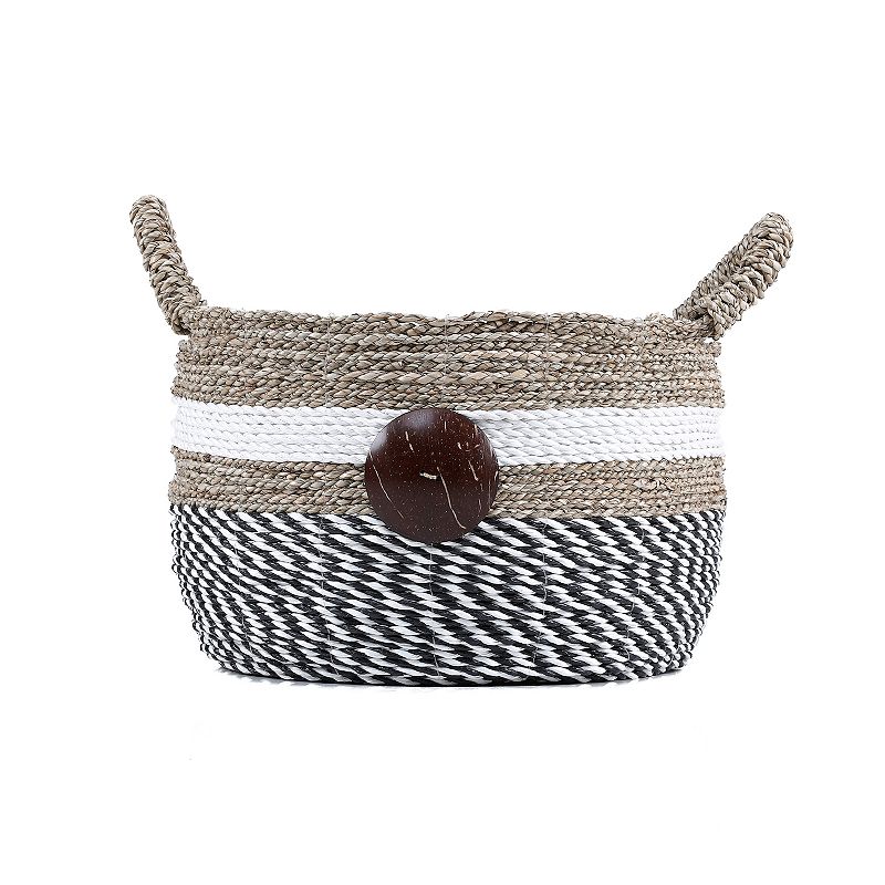 Saddle River Raffia and Seagrass Basket 3-piece Set