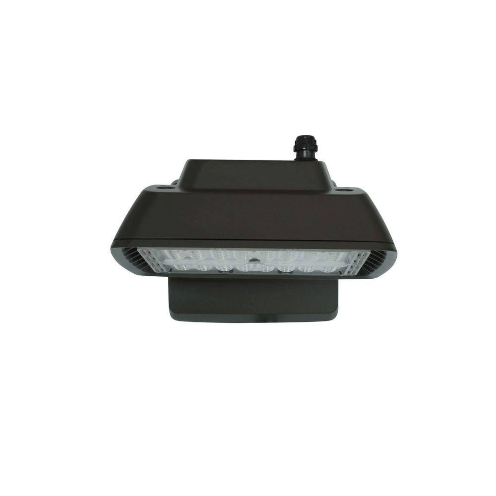 Commercial Electric 150W Equivalent Integrated LED Bronze Outdoor Commercial Area Light with Wall mount 4500 Lumens GRD32-PC-4K-BZ