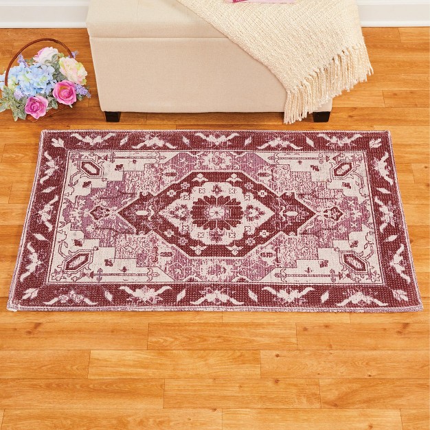 Collections Etc Medallion Area Rug