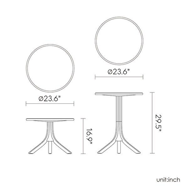 La Vie Resin Outdoor Bistro Set