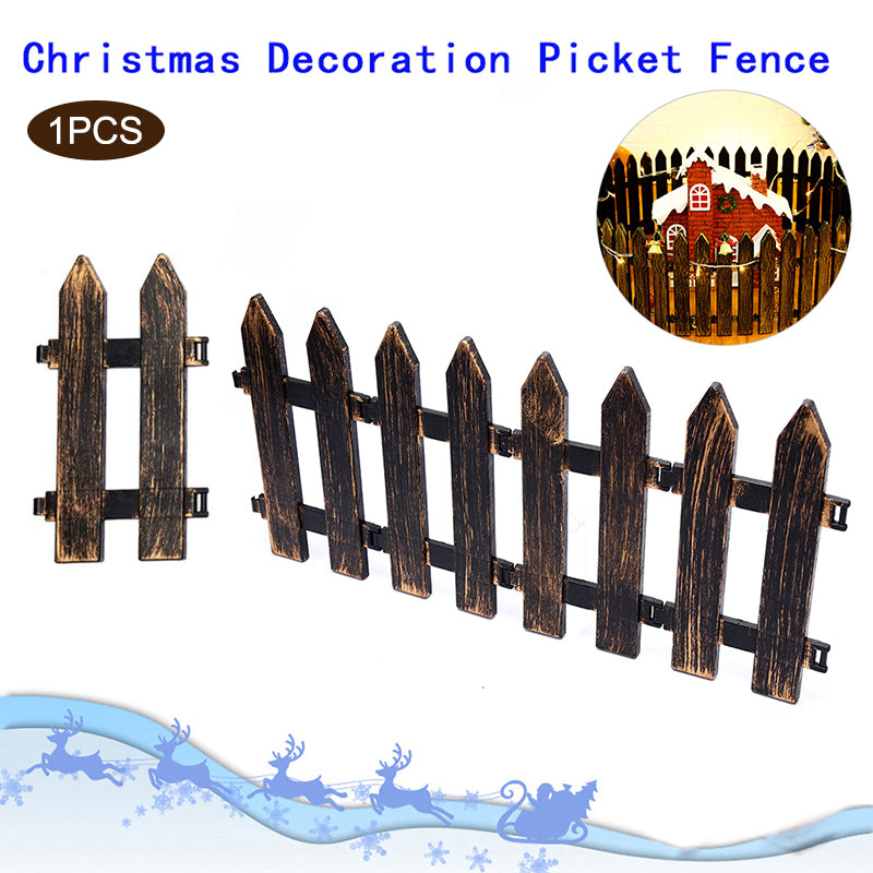 1pcs Decoractive Picket Fence Miniature Plastic Fencing DIY Garden Gates Decor